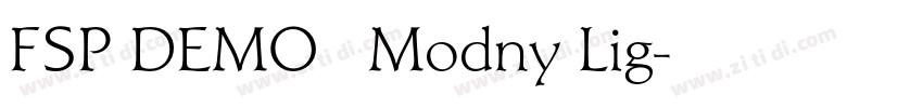 FSP DEMO   Modny Lig字体转换